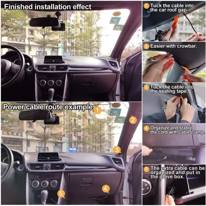 [Driving Recorder] Dash Cam Front and Rear, 1080P Full HD Dual Dashcam In Car Dual Dashboard Camera 170°Wide Angle HDR with 4.0" Touch LCD Display Night Vision, Motion Detection, Parking Monitor, G-sensor 8