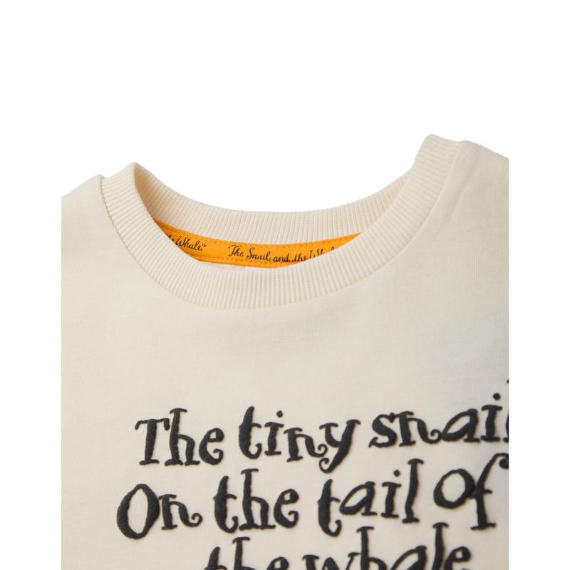 Vanilla Underground x Gruffalo & Friends Unisex Kids Beige The Snail & The Whale Short Sleeved T-Shirt 2