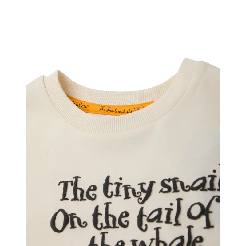 Vanilla Underground x Gruffalo & Friends Unisex Kids Beige The Snail & The Whale Short Sleeved T-Shirt 2