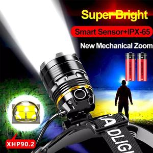 Super Bright Waterproof Head Torch Headlight LED USB Rechargeable Headlamp