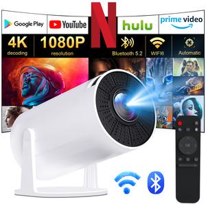 Portable Projector outdoor projector 2.4/5G WiFi Smart Projector 180° 4K HD LED 200 Inch Screen Built-in Speaker Home Video Projector projector for bedroom