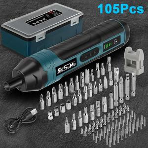 Torque Adjustable Electric Screwdriver, Cordless Power Screwdriver Set, USB Rechargeable Multifunctional Screwdriver with Light, Handheld Driver Tool Kit, Rechargeable Tools #TOP PICKS