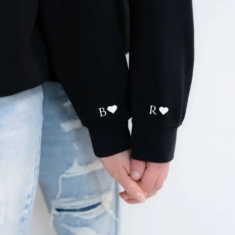 Custom Embroidered Roman Numeral Sweatshirt Hoodie Embroidery 2