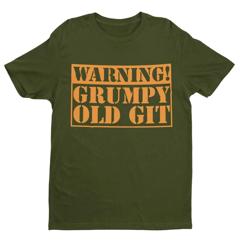 Warning Grumpy Old Git Funny T Shirt tshirt top Old Man Dad Grandad Gift Idea 8