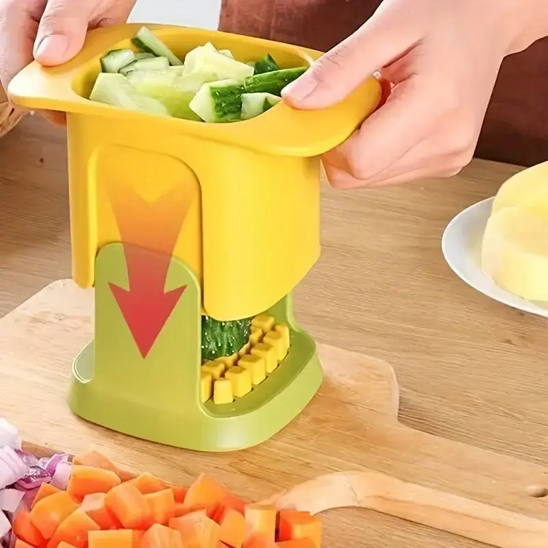 Multi functional manual vegetable chopper and fruit slicer - suitable for onions, potatoes, French fries, etc. - essential kitchen tools 4
