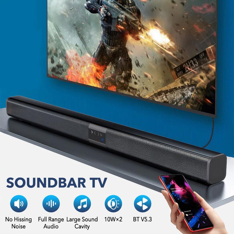 Wireless Bluetooth Sound Bar TV Soundbar Subwoofer Speaker Home Theater Gaming 0