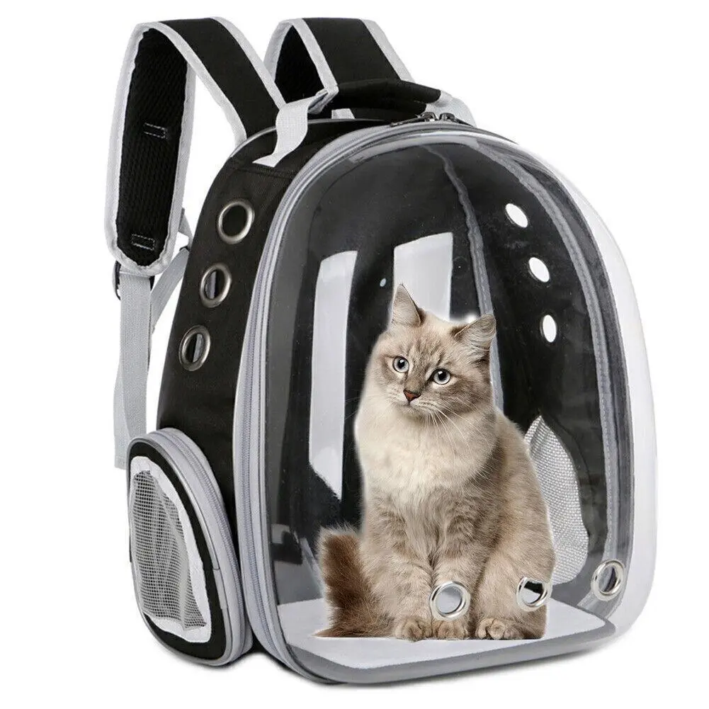 Astronaut Window Dog Cat Carrier Breathable Backpack Pet Travel Bag Transparent