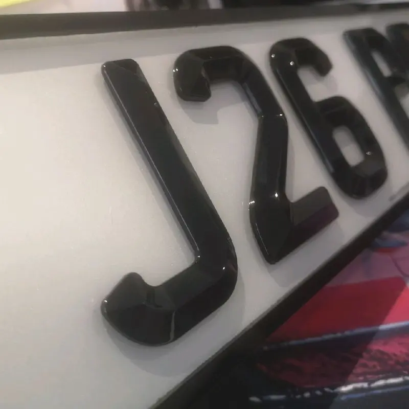 Classic Vintage Bev 4D Car Number Plates 7