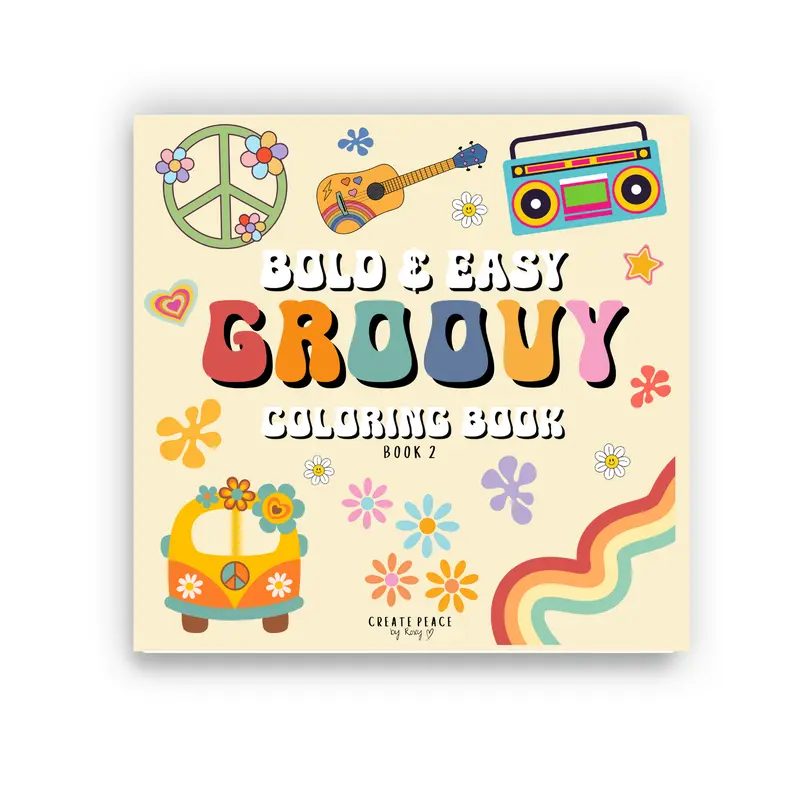 Bold & Easy Groovy: Colouring book (Book 2) 0