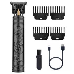 Retro Electric Hair Clipper, 1 Box Multifunctional Cordless Portable USB Rechargeable Electric Hair Clipper & Accessories, Beard Trimmer for Men