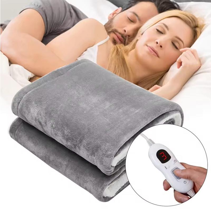 Ultra Soft Double Layer Electric Heated Throw Blanket with Adjustable Heat Settings & Overheat Protection by OLIVIA ROCCO 3