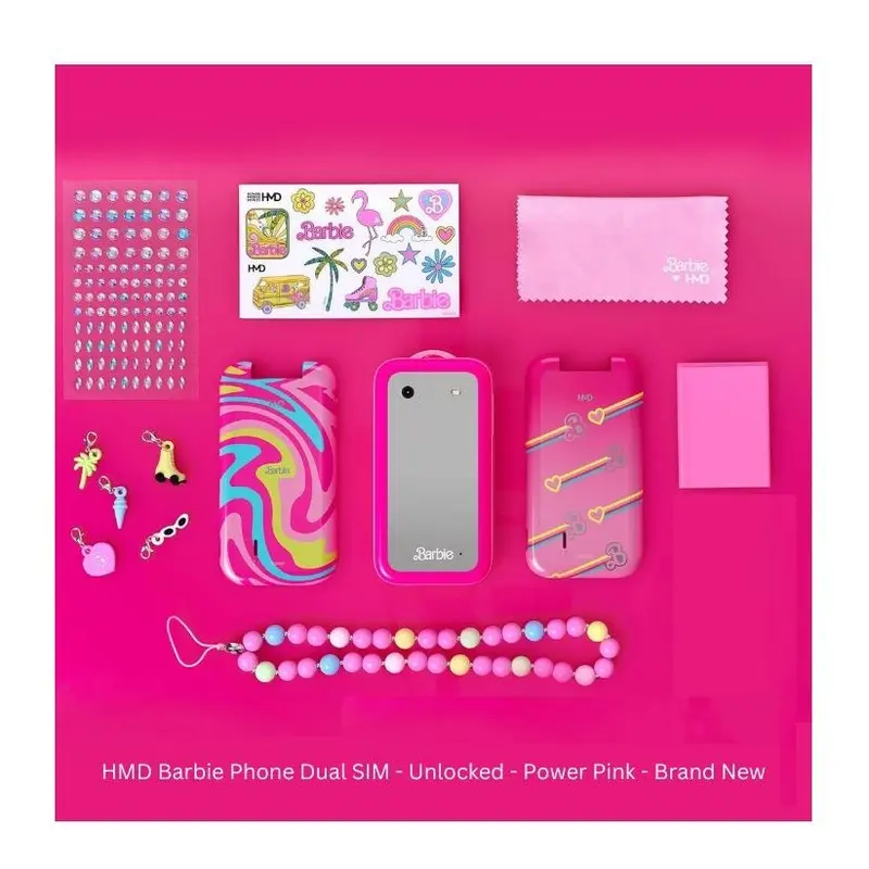 HMD Barbie Phone Dual SIM - Unlocked - Power Pink - Brand New 5