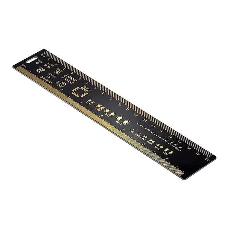 Printed Circuit Board Ruler with 180-Degree Measurements for Resistor, Capacitor, IC, SMD & More | 15cm, 20cm, 25cm 7