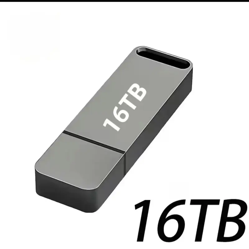16TB Flash Drive USB3.2 High Speed Transfer Type C U Metal Flash SSD Portable Mini Flash Drive Memory Waterproof U Drive 6