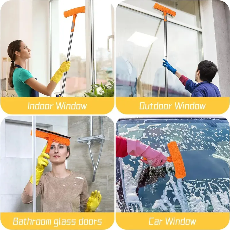 Telescopic Professional Large Window Cleaner Equipment Glass Cleaning Squeegee 6