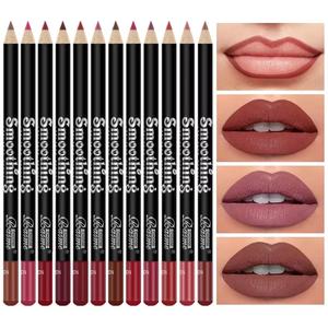 12 pcs Long-Lasting Lipstick Set with Professional Lip Liner Pencil and Matte Lip Gloss for Women Valentine's Day Gifts Makeup Eyeliner