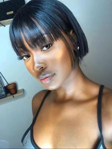 250% High Density Human Hair Lace Closure Wigs for Women, Bleached Knots with 2x3 Lace Straight Styles, Ready & Go Short Human Hair Wigs for Women