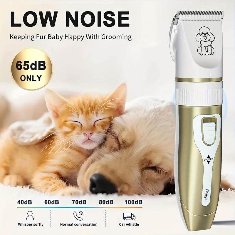 Product Introduction of Professional Pet Grooming Kit - USB Rechargeable Electric Clippers & Brush Set with Ceramic Blades for Dogs & Cats, Includes 6mm & 12mm Combs - Ideal for Small to Medium Breeds, Dog Grooming 0