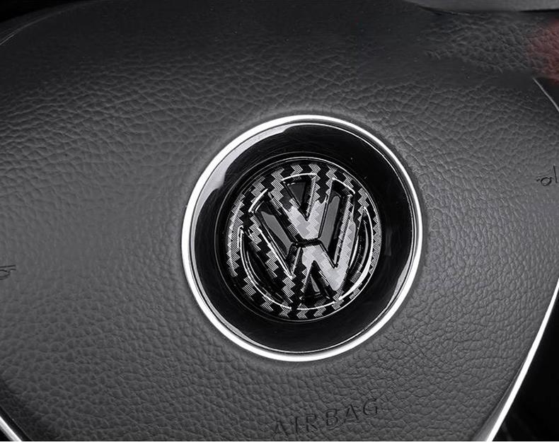 Product Introduction of Car Steering Wheel Emblem Sticker Interior Accessories For Volkswagen GTI Polo Golf Passat Scirocco Beetle Tiguan Magotan 9