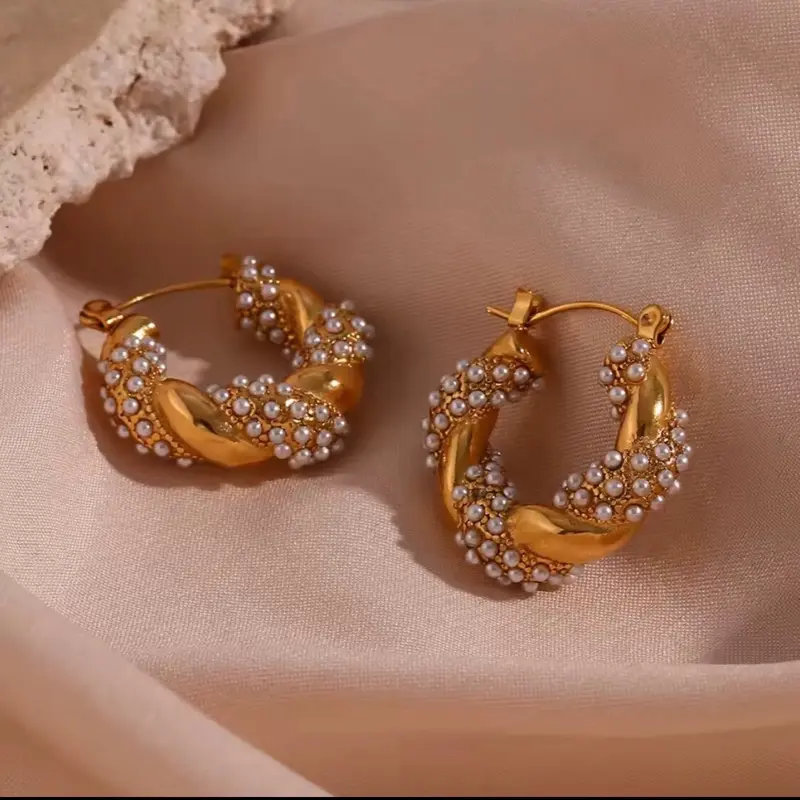 Elegant Huggie Hoop stainless steel Earrings for Women - Elegant Gold  Jewellery - Gifts for her