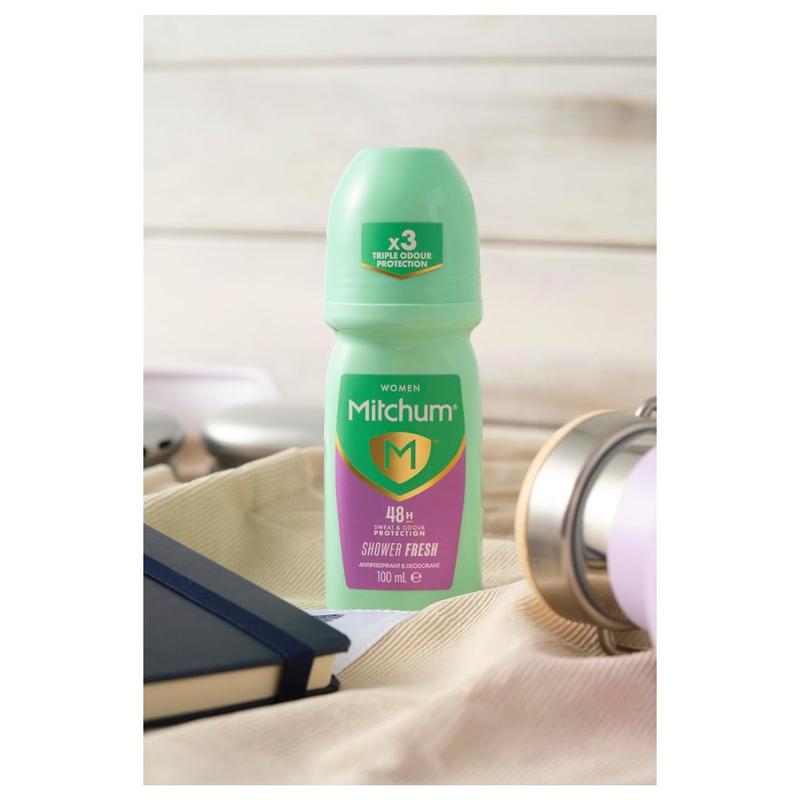 Mitchum Women 48HR Protection Roll-On Deodorant & Anti-Perspirant, Shower Fresh, 100 ml 1