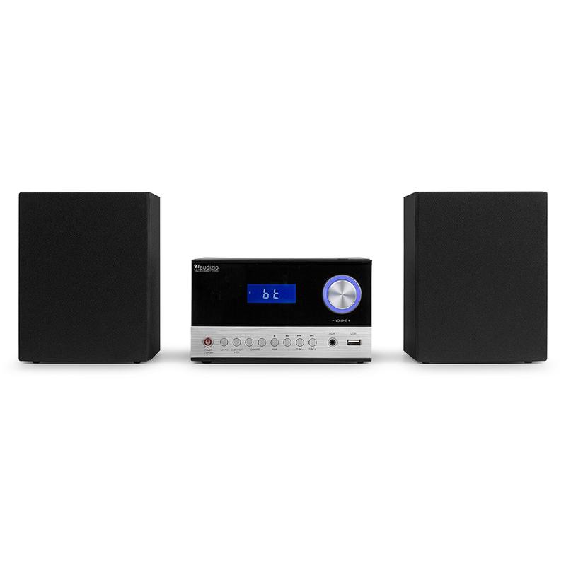 Audizio Toulon HiFi Stereo System with Bluetooth, CD Player - Black 7