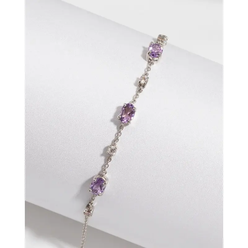 Complete Set - Amethyst Jewellery Set in Sterling Silver 2