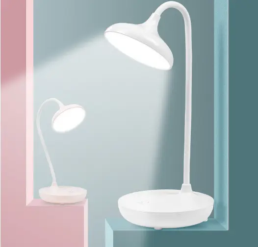 20 LED Flexible Touch Bedside Desk Light USB Rechargeable Dimmable Reading Lamp 4