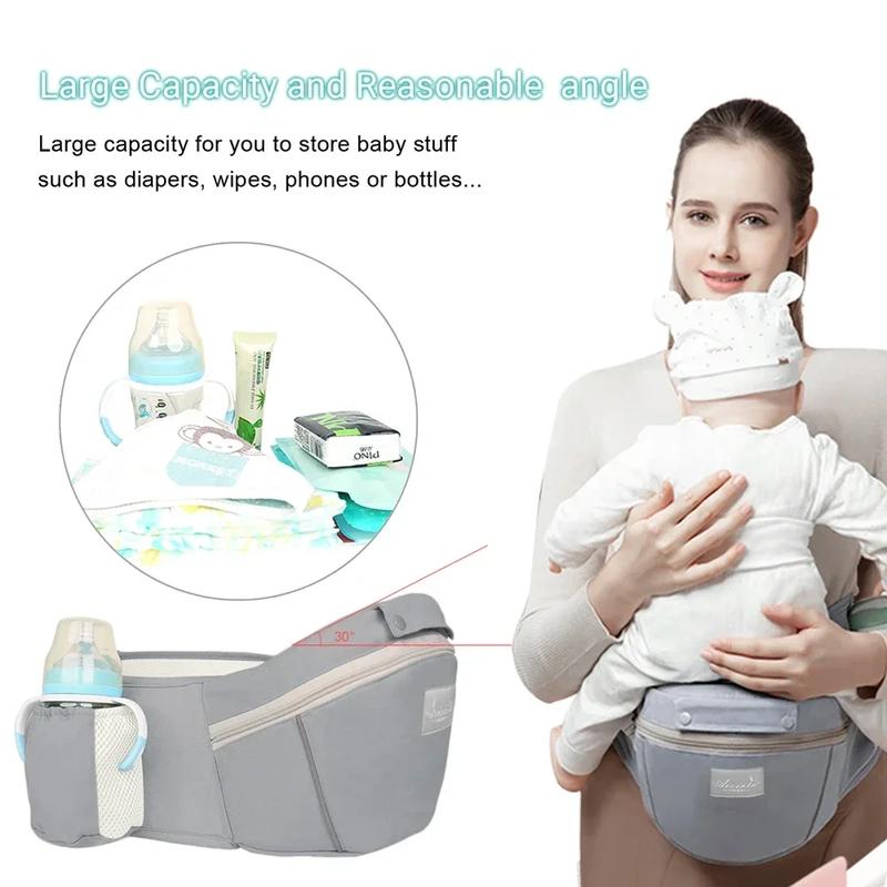 Product Introduction of New Adjustable Ergonomic Baby Carrier Four Seasons Universal Baby Carrying Bag Waist Stool Strap Portable & Multifunctional 15