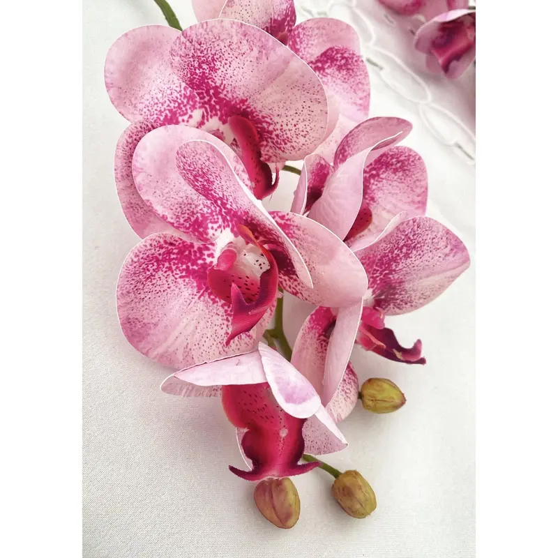 Artificial Orchid, Pink Orchid, Pink Flowers, Real Touch Orchids, Faux Orchid Artificial Flowers Gift for Her, Wedding Flowers, Home Decor 0