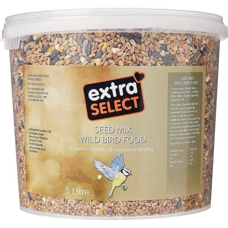 Extra Select Seed Mix Wild Bird Food, 5 Litre (Package may vary) 0
