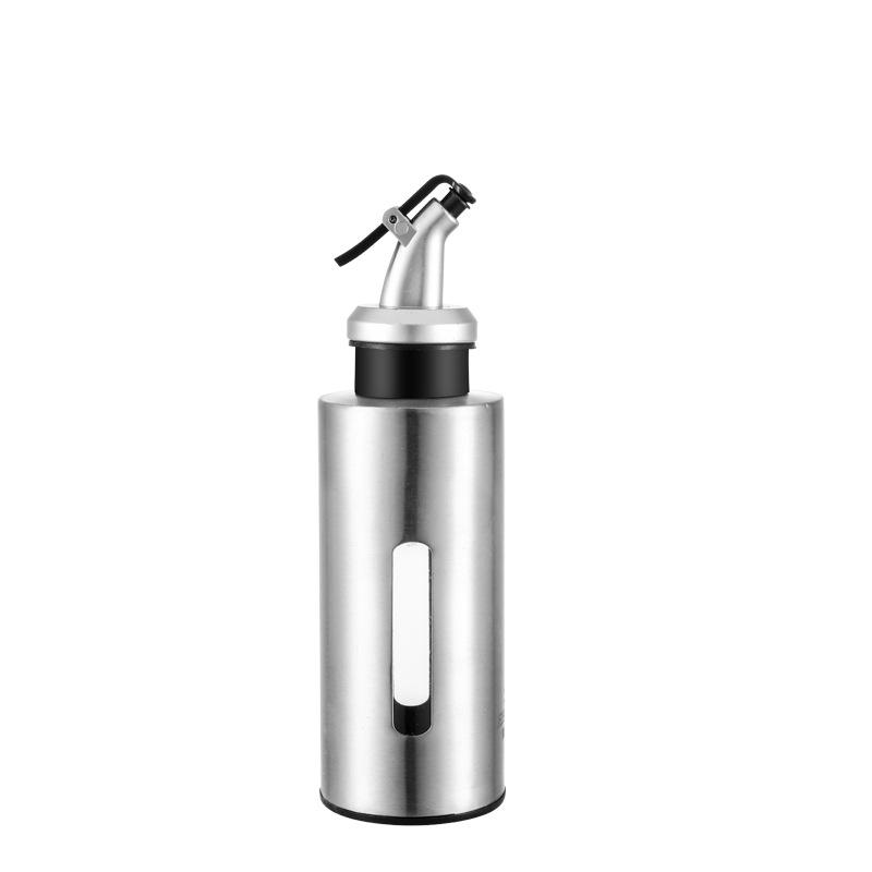 304 Stainless Steel Oil Pot Kitchen Household Size Anti-Leakage Control Oil Pot Seasoning Sauce Sesame Oil Small Vinegar Bottle Pot 5