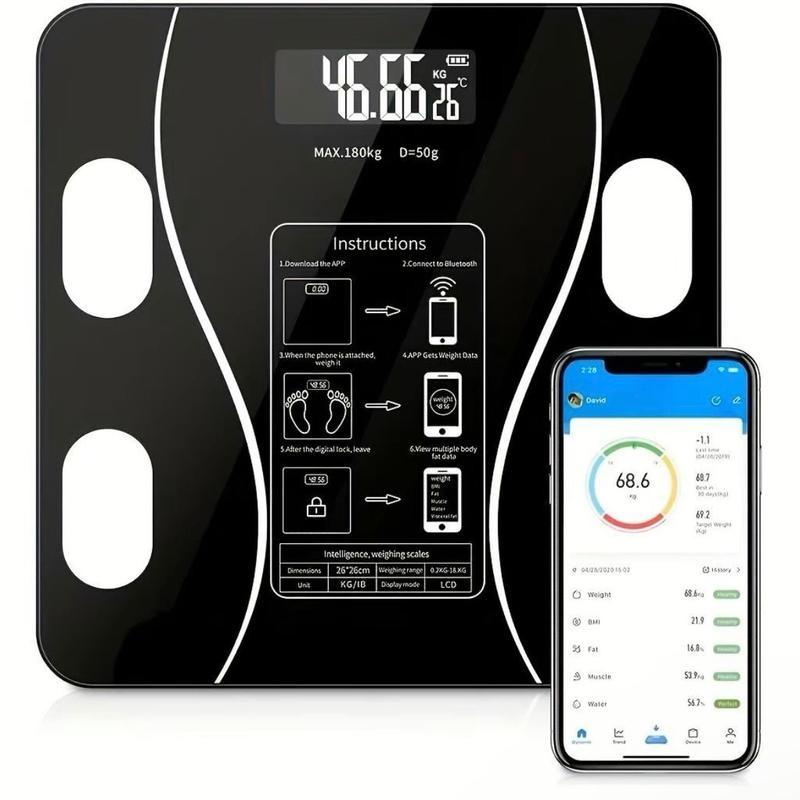 Body Fat Scale 180kg Bluetooth Smart BMI Digital Bathroom Wireless Weight Scales Christmas Gift 8