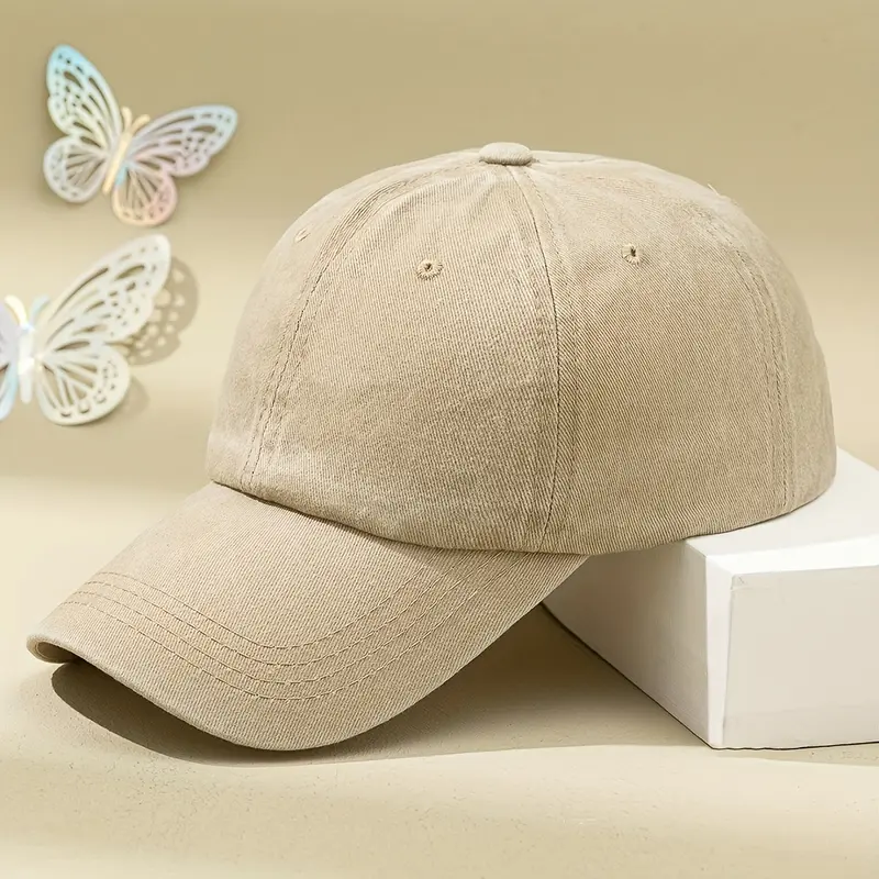 1pc Unisex Retro Baseball Cap, Trendy Versatile Adjustable Peaked Hat, Ideal Choice For Leisure Time And Traveling 4