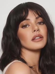 12 Inch Black Long Straight Human Hair Topper, Gorgeous Fluffy Wigs for Women, Natural Hairpiece for Party, Daily Use