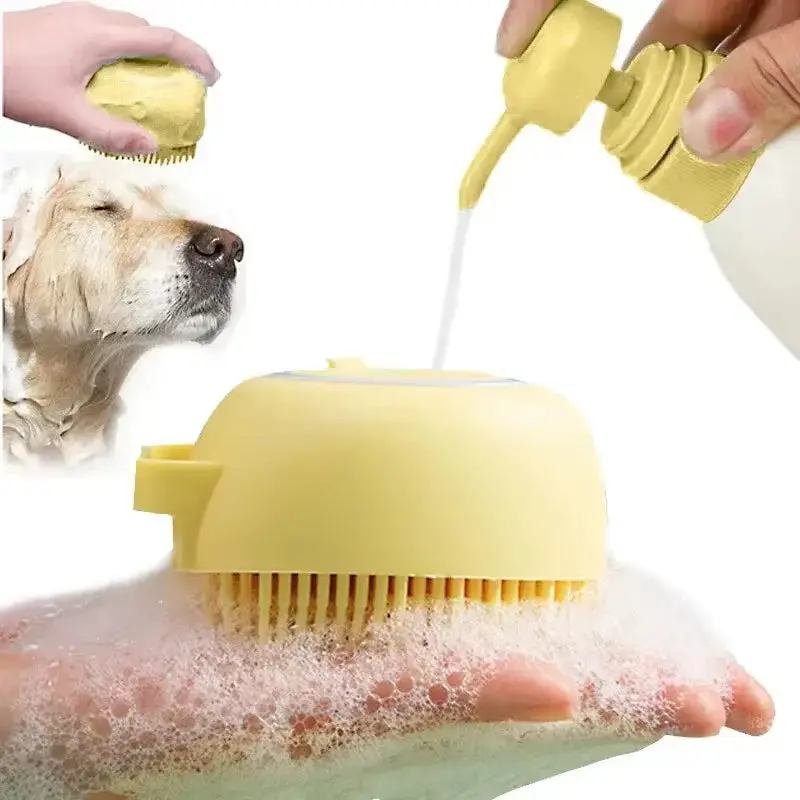 Soft Silicone Pet Bath & Massage Glove – Gentle Grooming for Happy Pets! 1