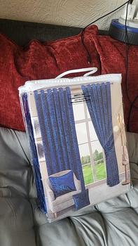 Product Review of luxury Plush Velvet Curtains Eyelet Ring Top Ready Made Fully Lined Curtains Tie Backs  curtains from s**y 0