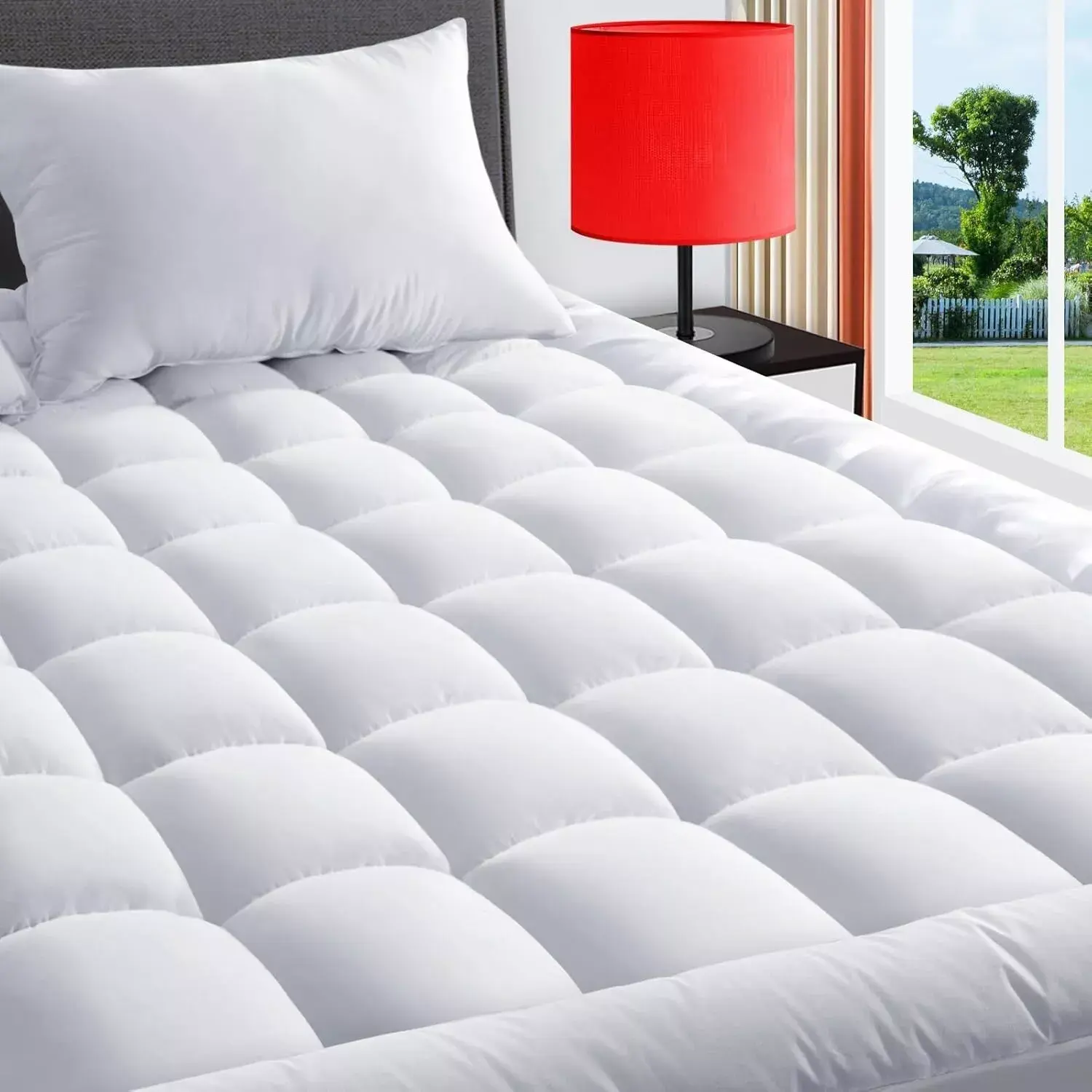 Hotel Quality Mattress Topper 10cm/4Inch 1000GSM Super Thick Extra Deep Toppers Single Double King Super King Bed Size