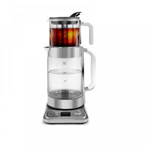 Karaca x by Refika XL Glass Tea Maker and Kettle, 2200W, 2,8L, Inox