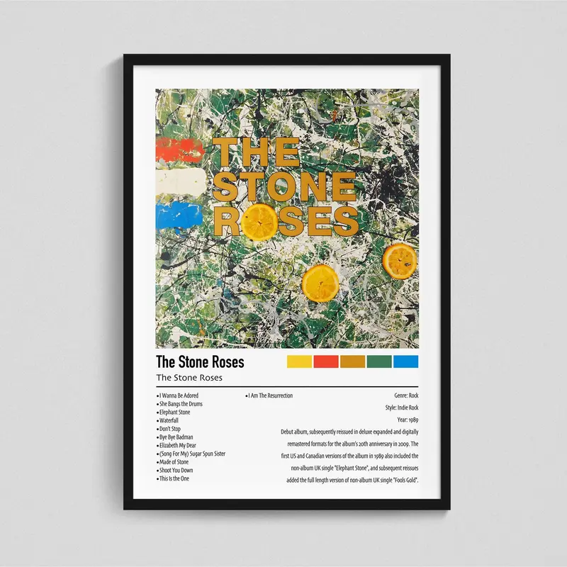 The Stone Roses | The Stone Roses | Custom Album Cover Poster Print 2