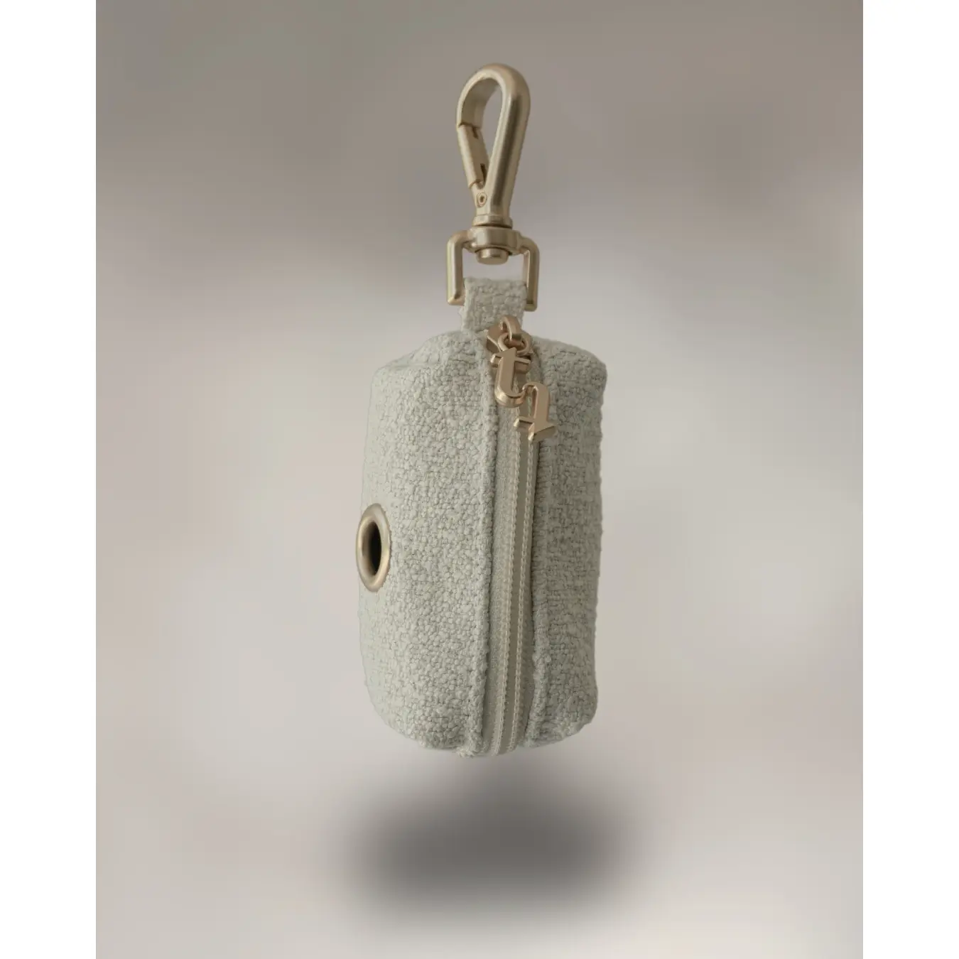 Marshmallow┃Boucle Poop Bag Holder