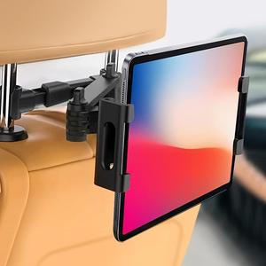 Car Headrest Tablet Mount, Car Headrest Tablet Holder, Seat Back Tablet Mount, Storage Holder for Tablet & Phone