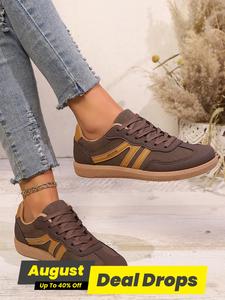 Women's Low Top Lace Up Training Shoes, Casual Comfortable Breathable Lightweight Wear-Resistant Sports Shoes, Non-Slip Sneakers for Gym Workout Running, Walking Sneakers, Athletic Sneakers