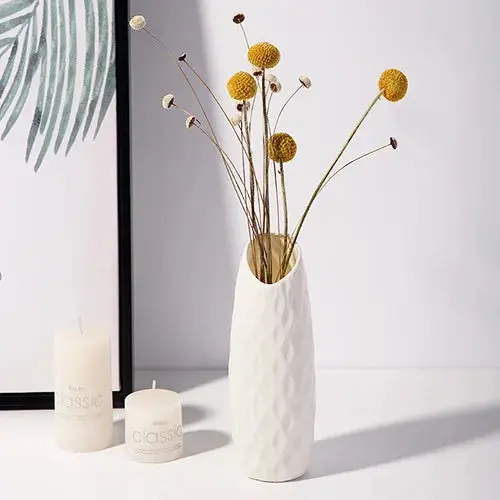 Nordic Style Plastic Flower Vase – Minimalist Home Decor for Living Room, Desk or Tabletop 5