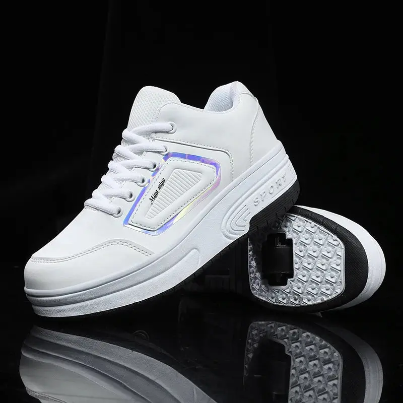 Kids 2-Wheel Roller Skate Shoes – Dual-Use Running & Walking Sneakers for Boys & Girls 👟🎠💨 4