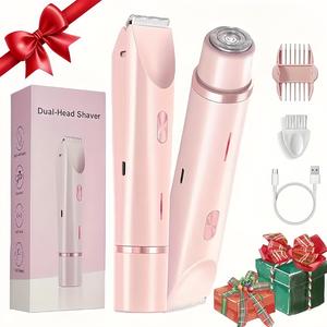 Electric Hair Trimmer, 2 in 1 Body & Facial Hair Removal Tool, Waterproof Hair Trimmer, Personal Care Appliances for Women