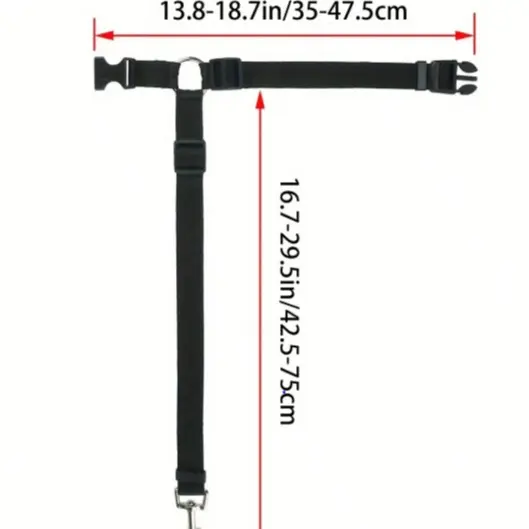 1pc Pet Car Safety Belt, Dog Cat Car Leash, Retractable Backseat Pet Tether, Keep Your Dog Safer! Dog Outing Dog Stuff 1