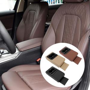 Car Armrest Storage Box, PU Leather Car Armrest Cushion Box with Cup Holder, Car Armrest Box Hand Elbow Support, Universal Car Interior Accessories