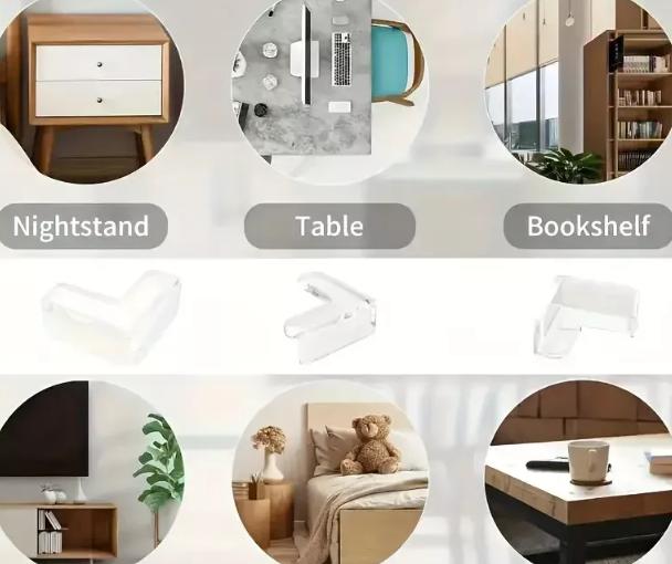TABLE CORNER EDGE PROTECTOR CUSHIONS FURNITURE CHILD BABY SAFETY GUARD UK SELLER 1