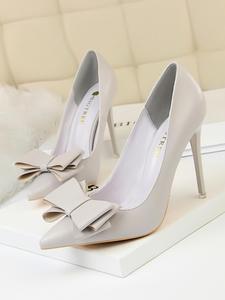 Women's Elegant Stylish Bowknot Design Stiletto Heels, Trendy Pointed Toe High Heels, Fashionable Wedding Party Shoes for Party & Wedding & Daily Wear, Classy, Footwear